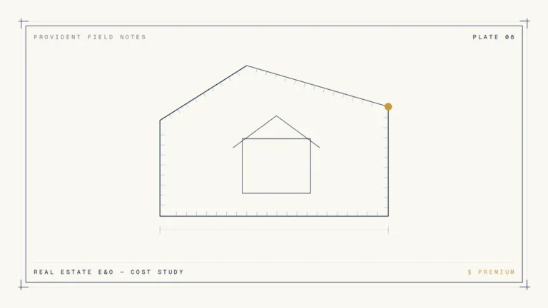 Real Estate E&O Cost — illustrated guide plate